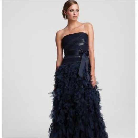 Tadashi Shoji Dresses & Skirts - Tadashi Shoji Navy Evening Gown